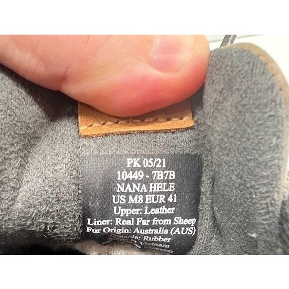 Olukai Men's Nana Hele Wai'apo Mid Top  Shoes Size 8 Tan NWOB - Picture 7 of 7